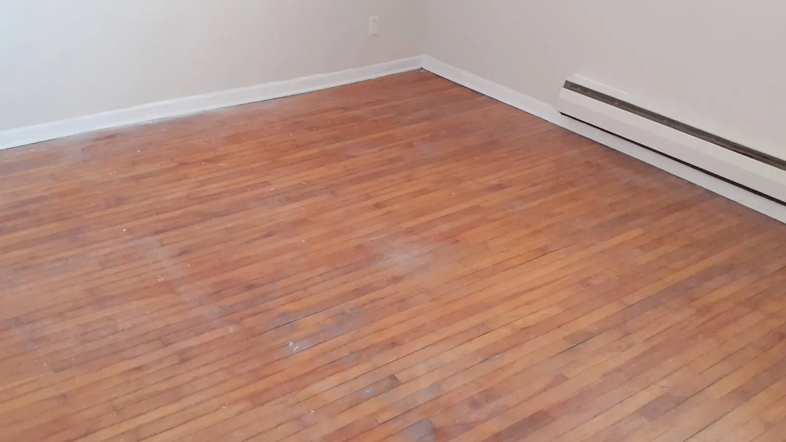 Before - Hardwood finish